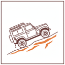 Start of the off-road route.